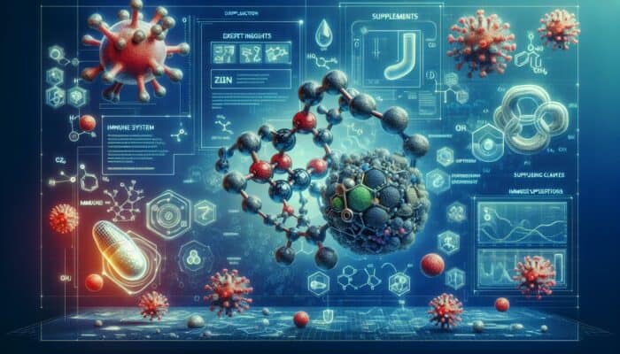 Why Zinc Supplements Boost Immune Function: Infographic showing zinc supplements' impact on immune function with expert insights and scientific visuals.